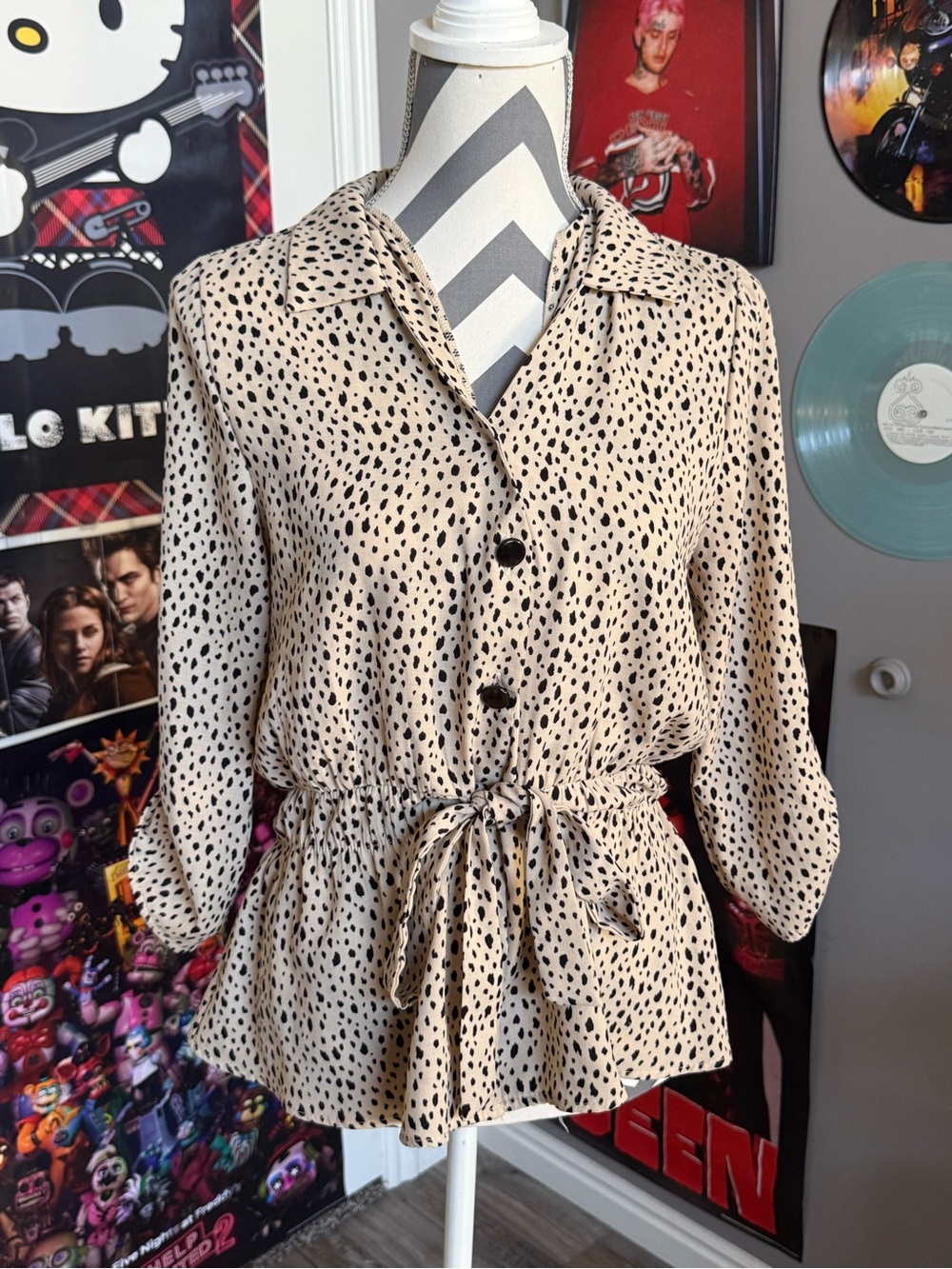 Women’s leopard blouse